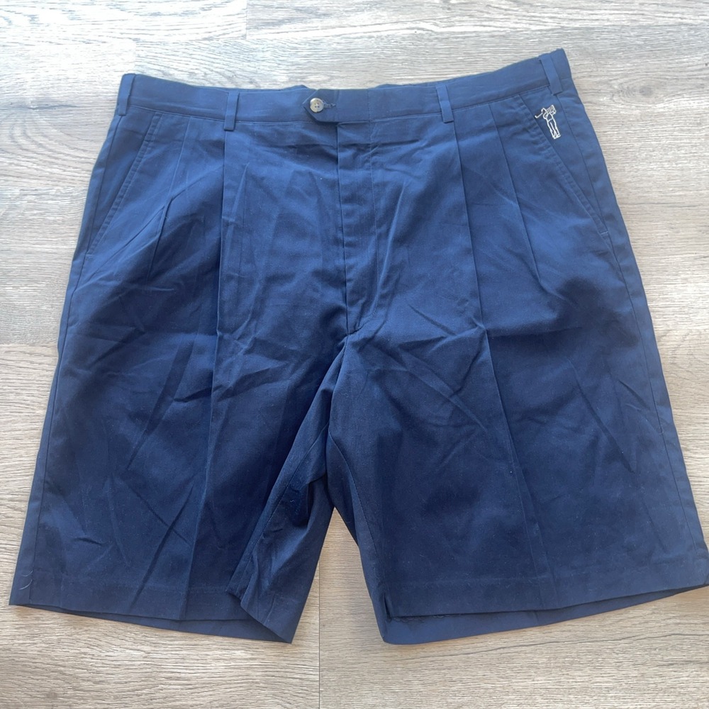 Vintage Sansabelt Sport Golf Shorts Walking Bermuda Shorts Size 40 Blue